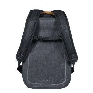 Fietsrugzak Basil Urban Dry Backpack 18 liter 27 x 16 x 45 cm - grijs