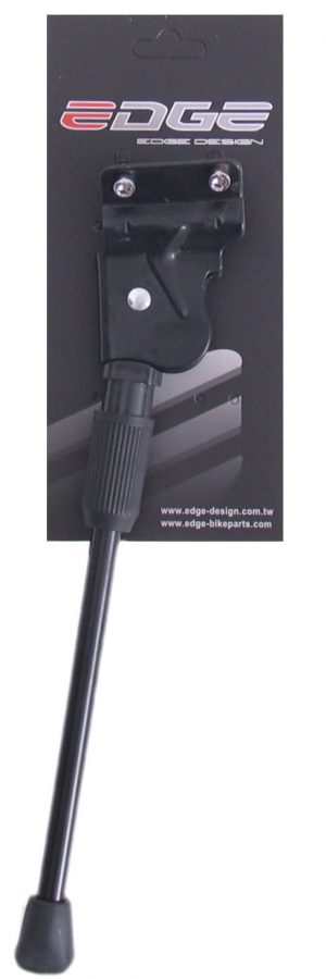 Fietsstandaard Edge 40 mm 2bouts - aluminium 28" - zwart